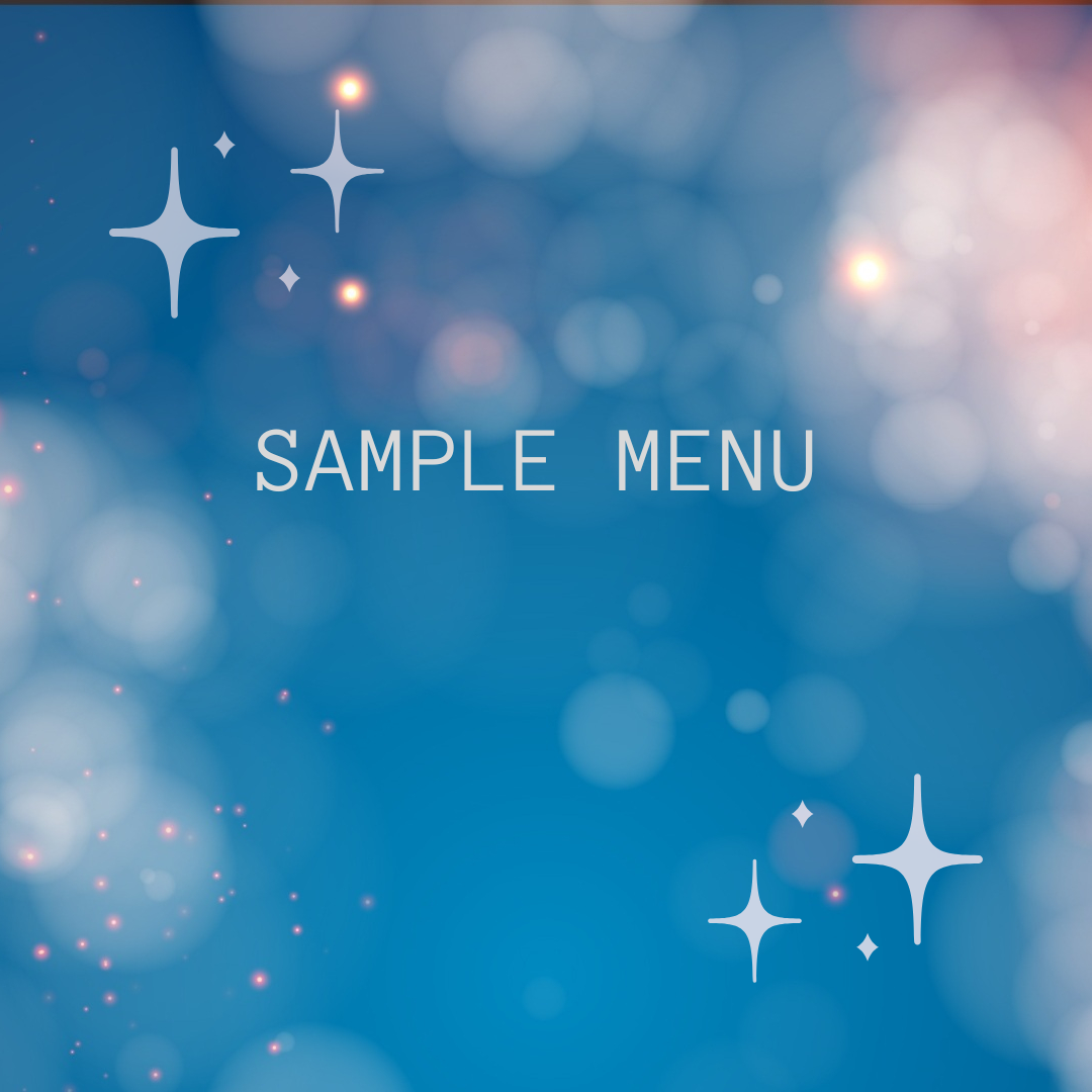 Sample Menu